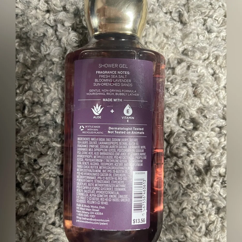 Bath & Body Works shower gel sea salt and lavender